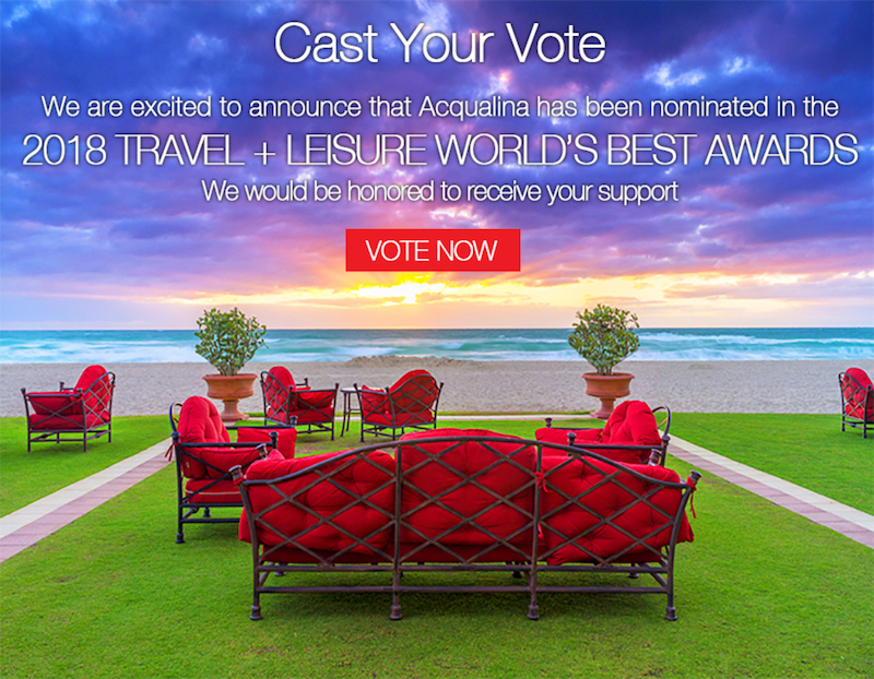 Acqualina Resort Spa Nominated In The 2018 Travel