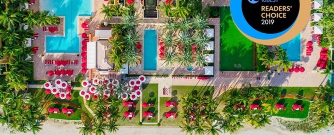 Acqualina Resort & Spa view from above. Winner of USA Today's 10Best Readers' Choice Awards.