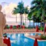 Acqualina Grecian Lady overlooking the pool
