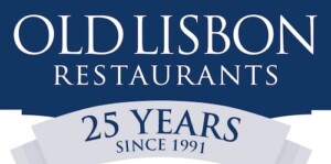 Old Lisbon Restaurants logo. 25 years since 1991. 